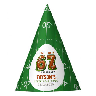 Chapeaux De Fêtes I Was 6, Now I’m 7 – Football America 7th Birthday