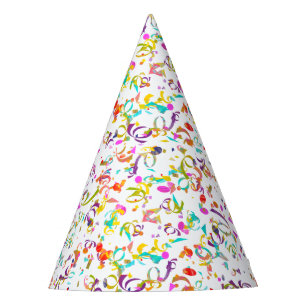 Chapeaux De Fêtes Illustration colorée de lancer de confettis