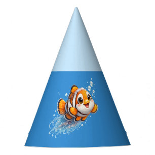 Chapeaux De Fêtes Illustration de poisson clown heureux dans la vie