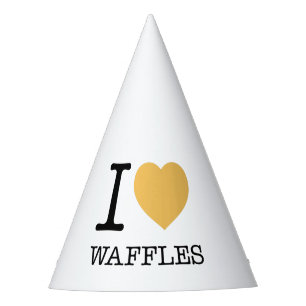 CHAPEAUX DE FÊTES J'AIME LES WAFFLES