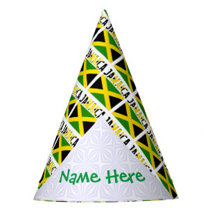 Chapeaux De Fêtes Jamaïque Jamaïque Drapeau Carrelé Personnalisation