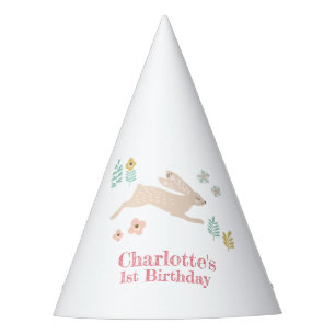 Chapeaux De Fêtes Jardin Floral Mignon Doux Anniversaire Fête Cartoo