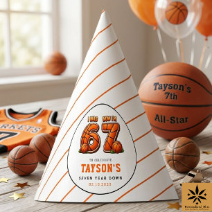 Chapeaux De Fêtes J'avais 6 ans, maintenant j'ai 7 ans Basket-ball –