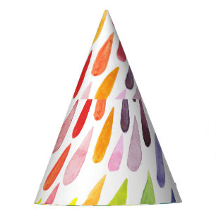 Chapeaux De Fêtes Jeu d'éclaboussures couleur aquarelle