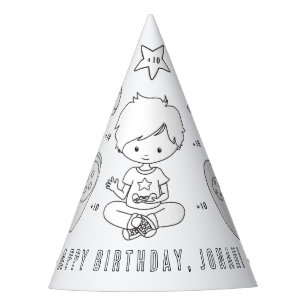 Chapeaux De Fêtes Jeu Vidéo Anniversaire - Couleur de votre propre C