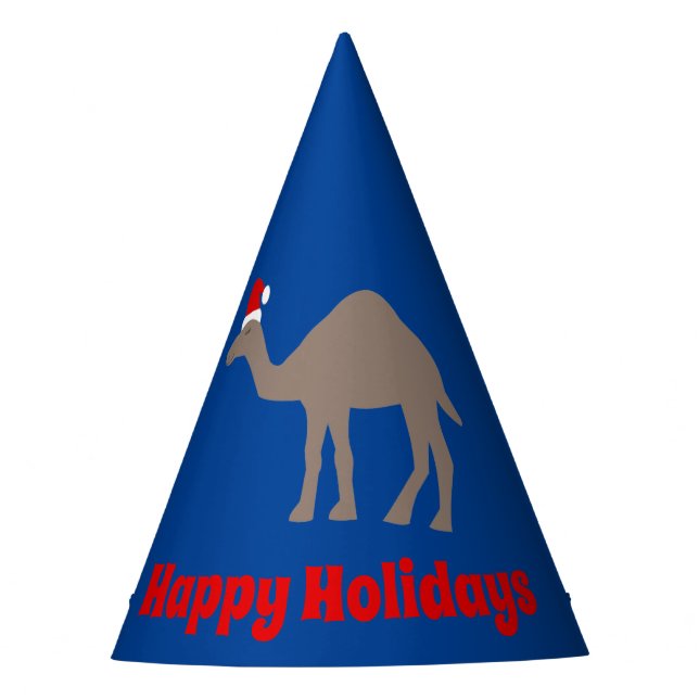 Chapeaux De Fêtes Joli Camel de Noël personnalisé (Devant)