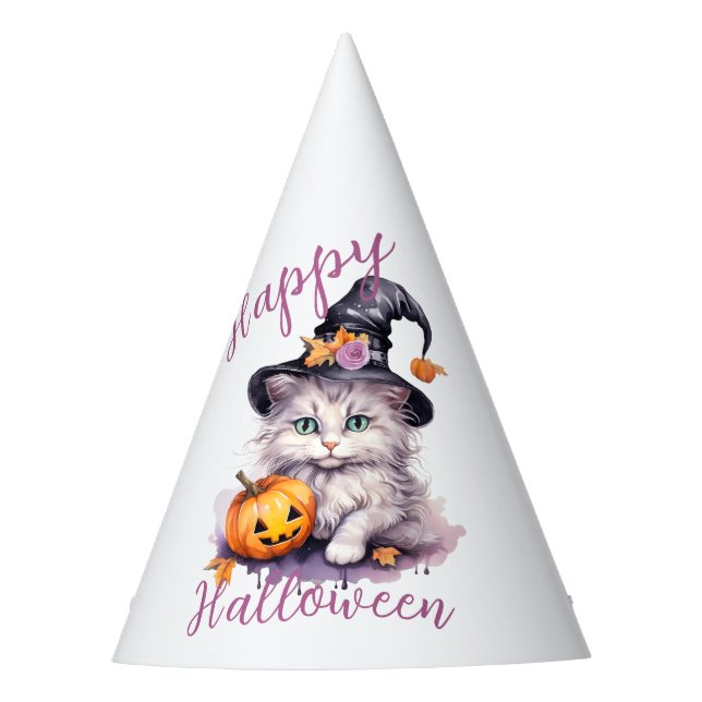 Chapeaux De Fêtes Joli rose Halloween fête d'anniversaire Kitten Cit (Devant)