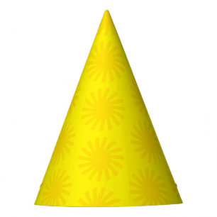 Chapeaux De Fêtes Joli soleil jaune motif moderne plaisir lumineux
