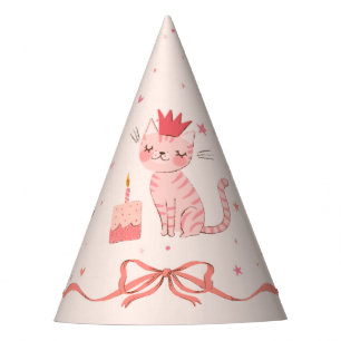 Chapeaux De Fêtes Jolie Kitty Casquette de fête d'anniversaire