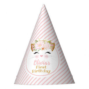 Chapeaux De Fêtes JOLIE KITTY Girl's Birthday Paper