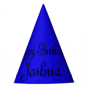 Chapeaux De Fêtes Joshua, Joyeux Casquette d'anniversaire bleu.