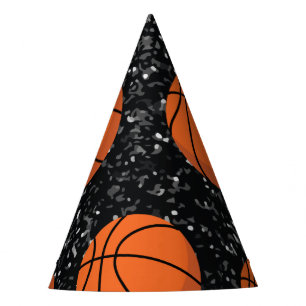 Chapeaux De Fêtes Joueur de basket-ball Sport Balle Élégant Noir Pai