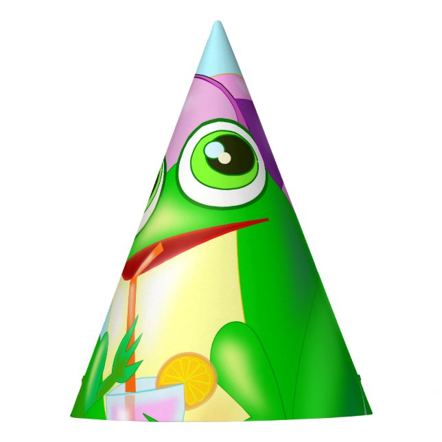 Chapeaux De Fêtes Joyeuse Grenouille de fête (Devant)
