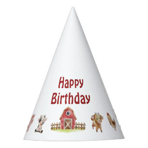 Chapeaux De Fêtes Joyeux anniversaire Casquette de la fête des anima