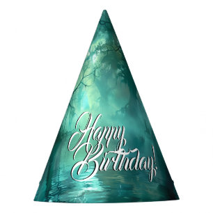 Chapeaux De Fêtes Joyeux anniversaire du marais vert déplaisant