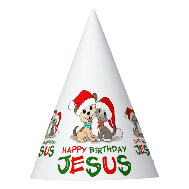 Chapeaux De Fêtes Joyeux anniversaire Jésus (Devant)