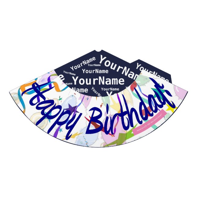 Chapeaux De Fêtes Joyeux anniversaire (Personnaliser) (Devant)