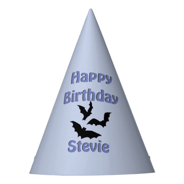 Chapeaux De Fêtes Joyeux Casquette de chauve-souris d'anniversaire (Devant)