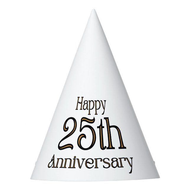 Chapeaux De Fêtes Joyeux Casquette du Parti du 25e anniversaire (Devant)
