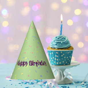 Chapeaux De Fêtes Joyeux Confetti d'anniversaire