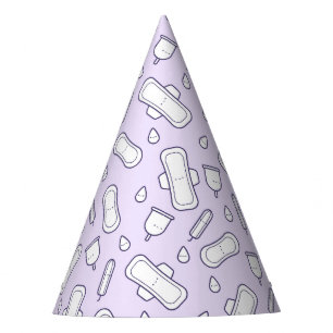 Chapeaux De Fêtes Joyeux Lavande Première Période Cute Menstrual Pad