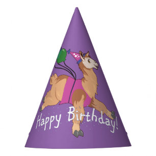 Chapeaux De Fêtes Joyeux Llama d'anniversaire !