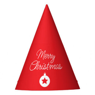 Chapeaux De Fêtes Joyeux Noël classique unique minimaliste simple