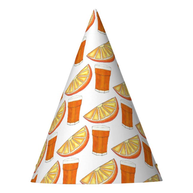 Chapeaux De Fêtes Jus d'agrumes frais pressé JO tranche de fruits d' (Devant)