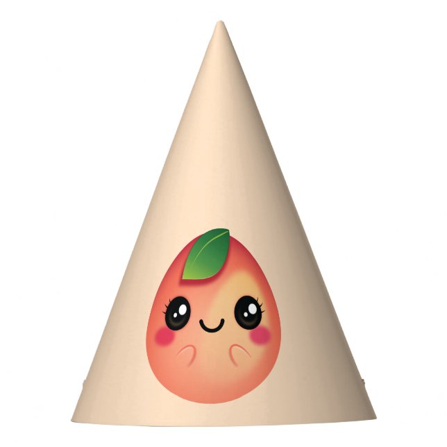 Chapeaux De Fêtes Kawaii Peach (Devant)