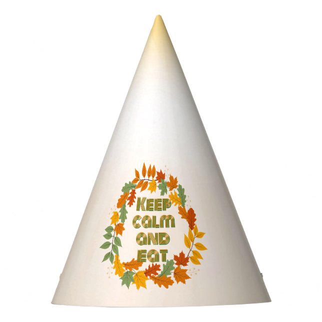 Chapeaux De Fêtes Keep calm and eat (Devant)