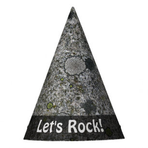 Chapeaux De Fêtes La nature laisse le granit gris de géologie de