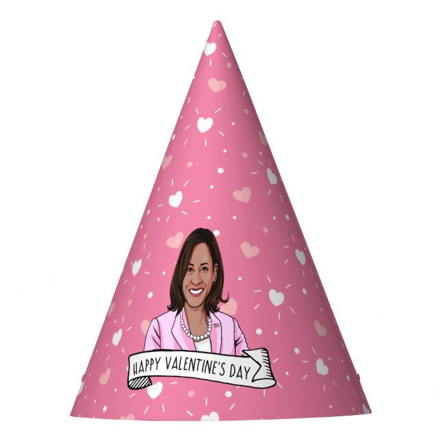 Chapeaux De Fêtes La Vice-présidente Kamala Harris Valentine's Day (Devant)