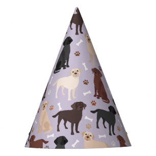 Chapeaux De Fêtes Labrador Retriever Paws et Bones Party Casquette