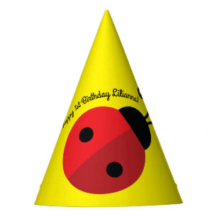 Chapeaux De Fêtes Lady Bug Cute Kid's Ladybug Birthday Party