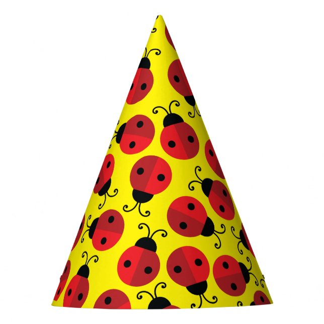 Chapeaux De Fêtes Lady Bug Cute Kid's Ladybug Birthday Party (Devant)