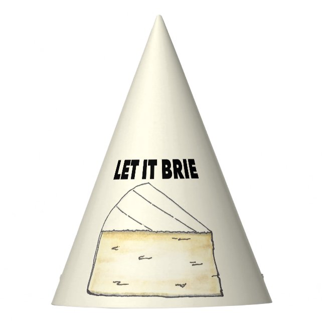 Chapeaux De Fêtes LAISSEZ-LE BRIE (BE) Funny Brie Fromage Foodie (Devant)