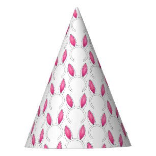 Chapeaux De Fêtes Lapin de Pâques rose lapin Oreilles Baby shower an