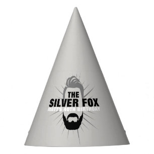 Chapeaux De Fêtes Le casquette de partie de Fox argenté