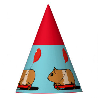 Chapeaux De Fêtes Le cochon de Guinée mûre à cheval sur un Casquette