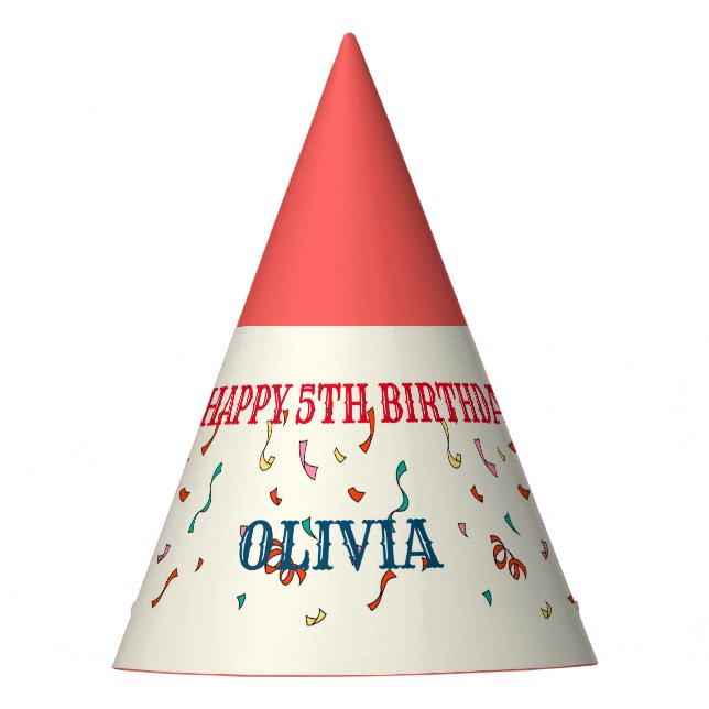 Chapeaux De Fêtes LE PLUS GRAND 5E anniversaire Cirque THÈME (Devant)