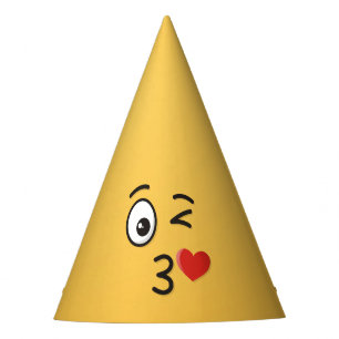 Chapeaux De Fêtes Le visage Jetant un baiser