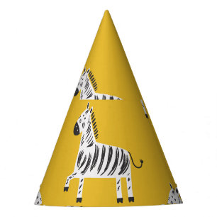 Chapeaux De Fêtes Le zèbre des enfants : Motif amusant sans couture
