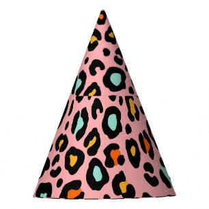Chapeaux De Fêtes Leopard coloré : Motif Vintage de mode