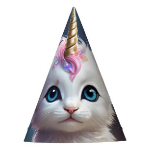 Chapeaux De Fêtes "Les pattes étincelantes : Le chaton Unicorn Encha