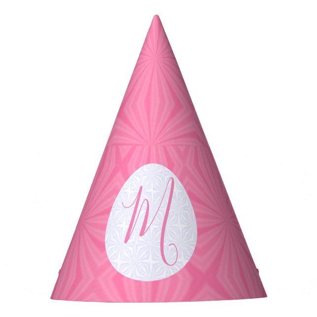 Chapeaux De Fêtes Light Pink Squiggly Squares Personalized Party (Devant)
