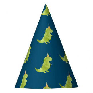 Chapeaux De Fêtes Little Boy Dinosaur Thème Dino Green et Casquette 