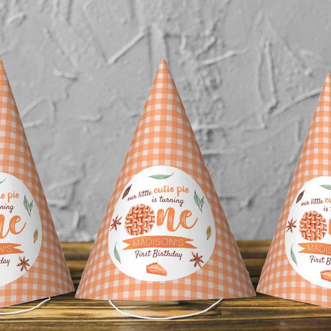 Chapeaux De Fêtes Little Cutie Pie Automne 1er Anniversaire (Créateur téléchargé)
