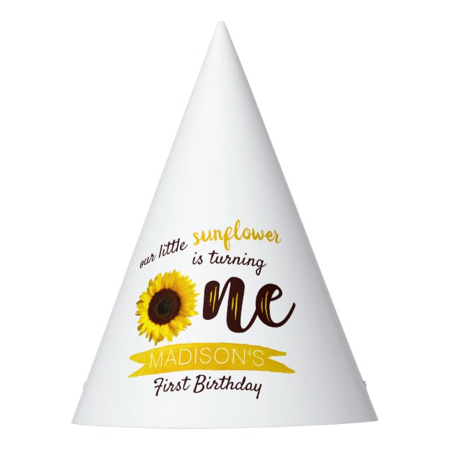 Chapeaux De Fêtes Little Sunflower 1er anniversaire (Devant)