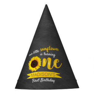 Chapeaux De Fêtes Little Sunflower 1er anniversaire