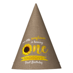 Chapeaux De Fêtes Little Sunflower 1er anniversaire
